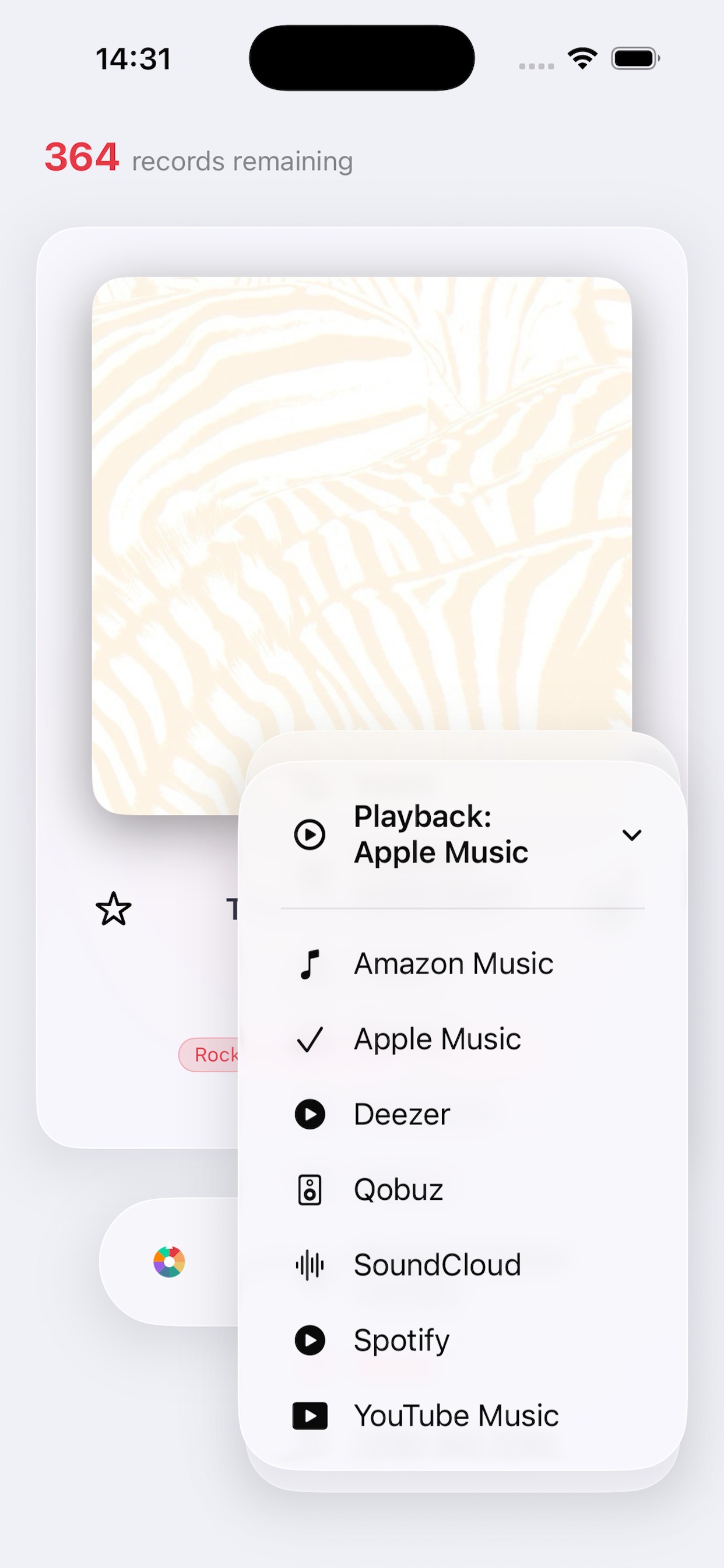 Playback options - Record Picker