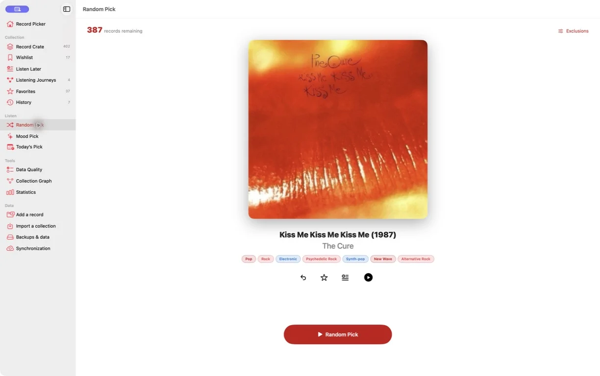 Mac · Record Picker 2.6 · EN