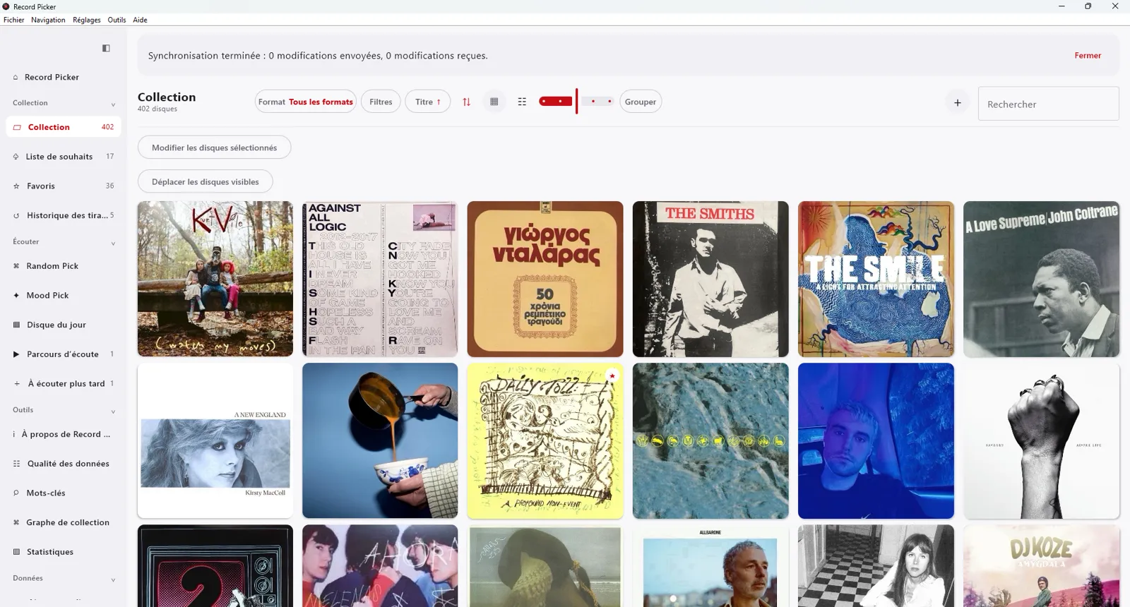 Collection Record Picker 3.0.1 sur Windows