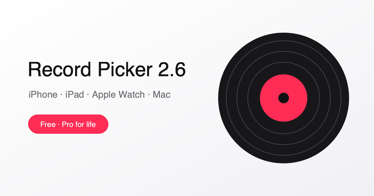 Vinyl & CD Collection App and Random Record Picker | Record Picker ...