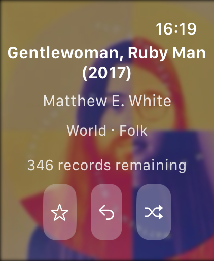 Apple Watch favorite draw - Record Picker