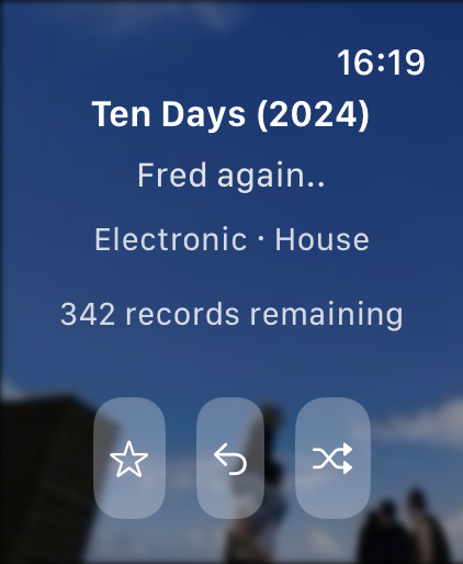 Apple Watch reimagined - Record Picker